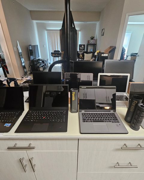 Laptop upgrades on the bench on Instagram