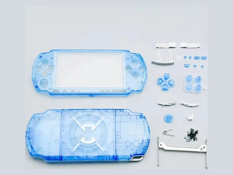 Clear Blue PSP 3000 shell