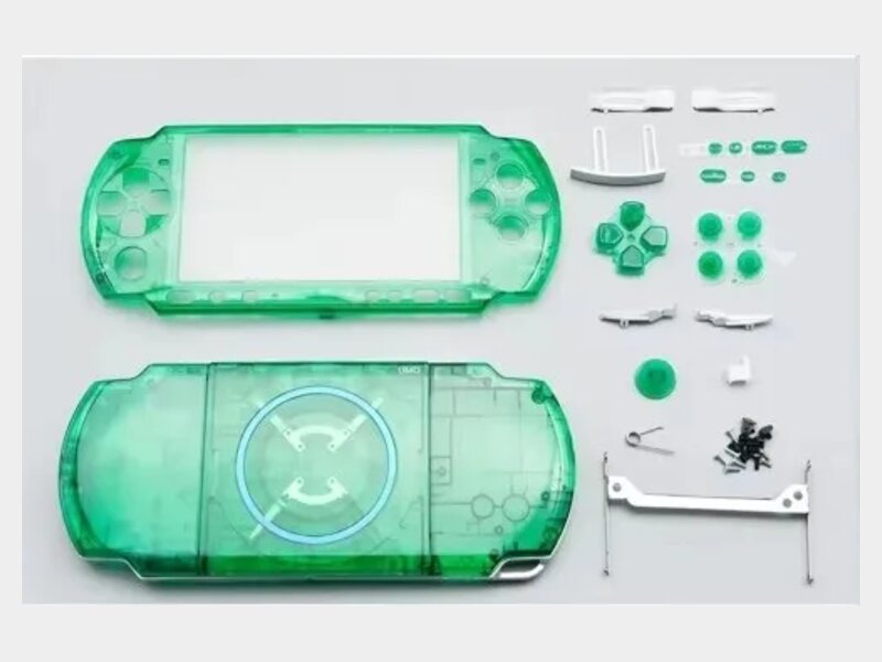 Clear Green PSP 3000 shell