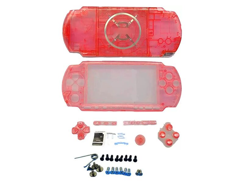 Clear Red PSP 3000 shell