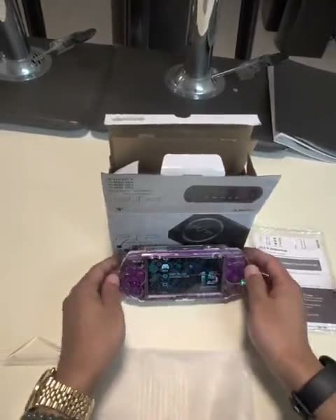 Clear purple PSP, ready for pickup on Instagram